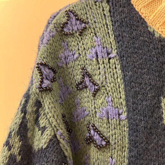 Zara Patchwork Knit Sweater Limited Edition Size S - Picture 3 of 15